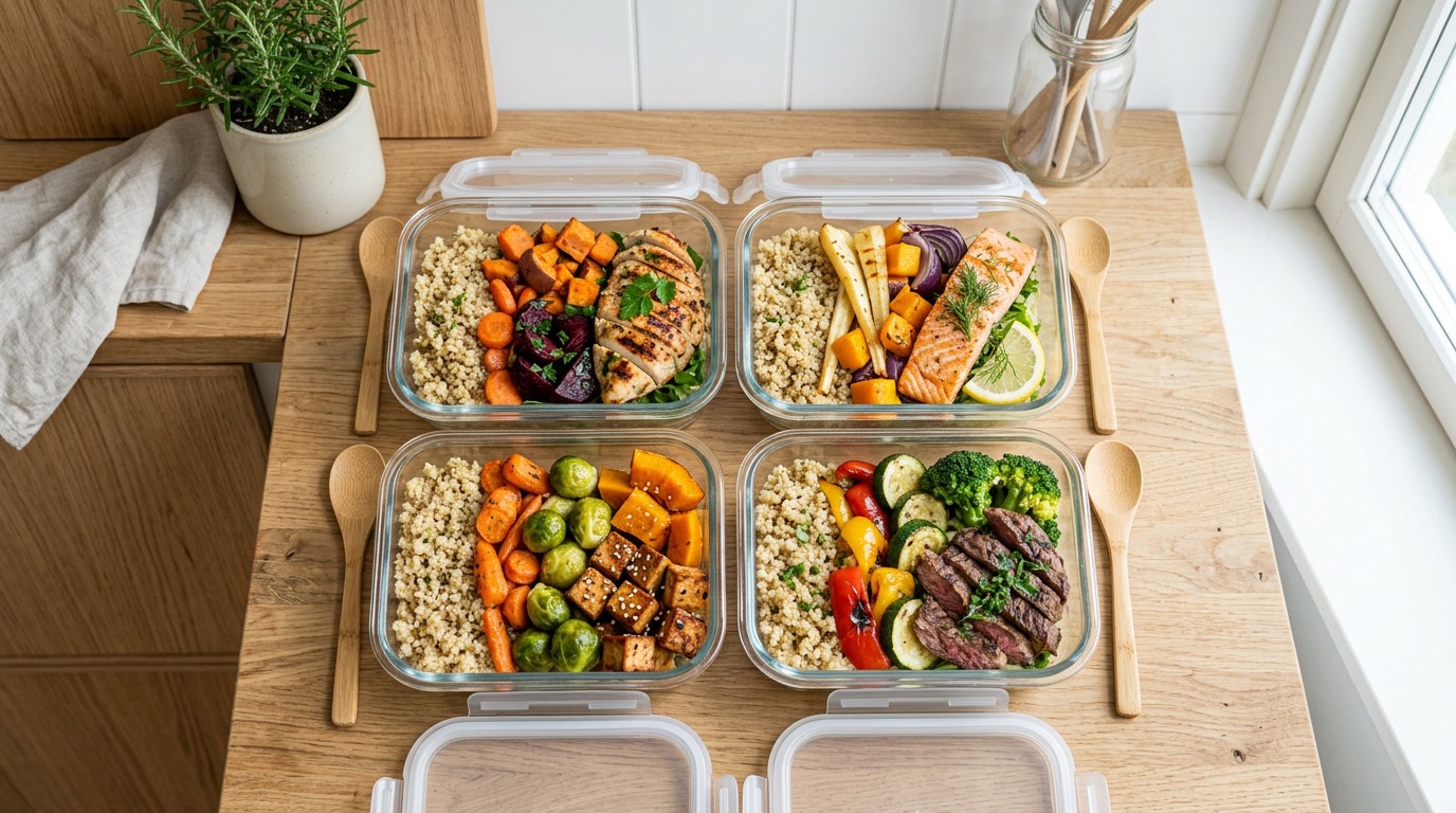 Podstawy meal prep: jak zaplanować posiłki na 4 dni bez monotonii